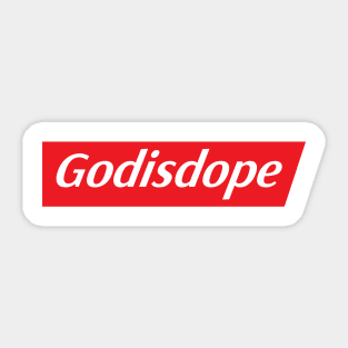 God Is Dope Sticker